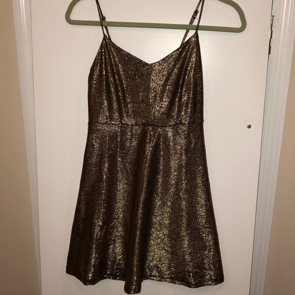 Gold dress